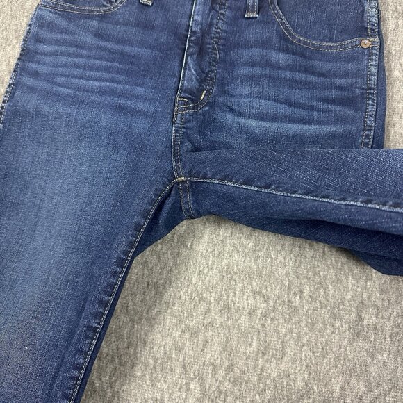 Madewell 10" High Rise Skinny Womens SIze 27T (27X29.5") Blue Denim Jeans - Picture 4 of 14